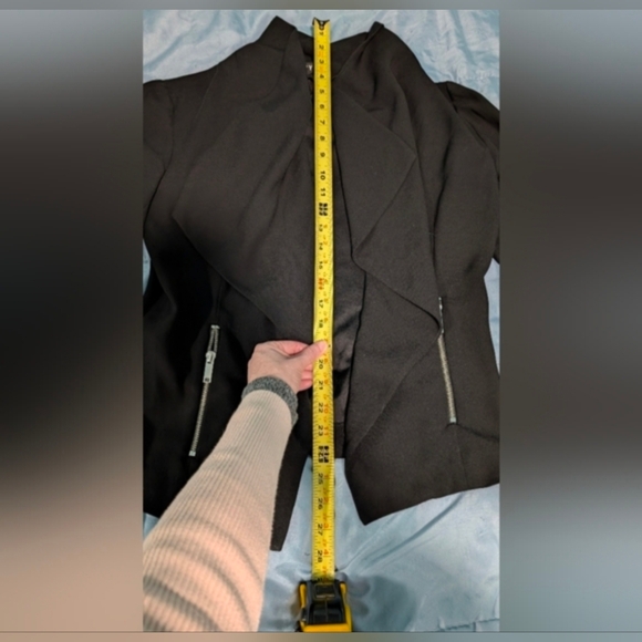 DKNY Black Draped Blazer - Picture 4 of 9